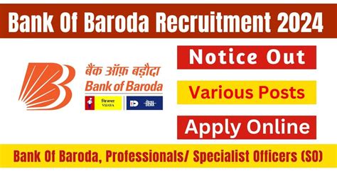 Bank Of Baroda Recruitment 2024 Eligibility Details