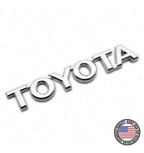 Emblema Toyota Letras 4runner Hilux Fortuner Corolla MercadoLibre