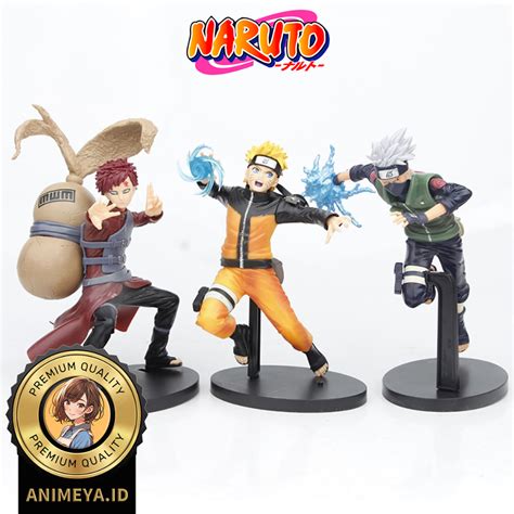 Jual Action Figure Statue Set Isi Naruto Uzumaki Kakashi Hatake Gaara