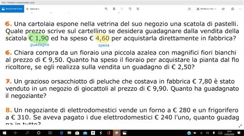 Esercizi Di Matematica Compravendita YouTube