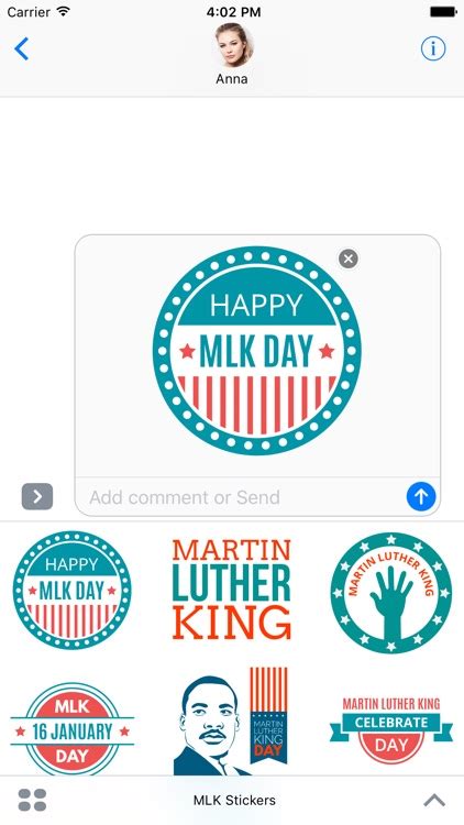 Mlk Stickers Martin Luther King Day Emoji By Victor Verdu