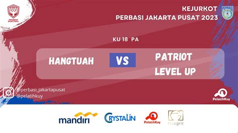 Hangtuah Vs Patriot Level Up Ku Pa Kejurkot Perbasi Jakarta