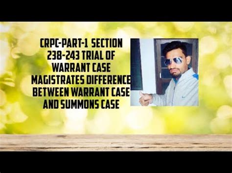 Crpc Part Section Trial Of Warrant Case By Magistrates