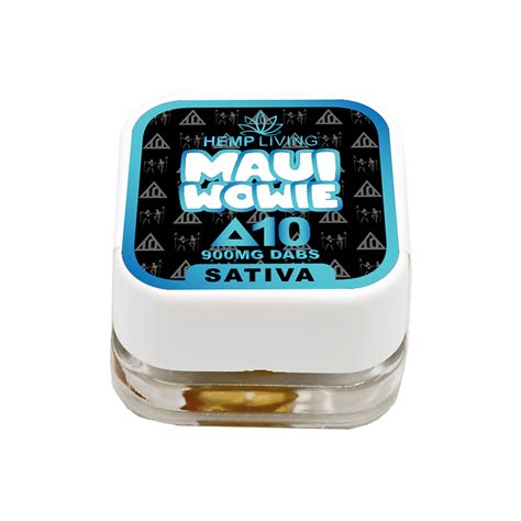 Hemp Living Hemp Living Delta 10 Dab Wax 1g Jar Maui Wowie 1000mg