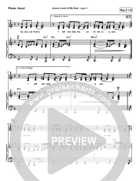 Jesus Lover Of My Soul Sheet Music Pdf Hillsong Worship Praisecharts