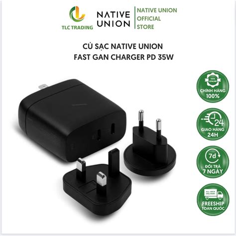 Củ Sạc Native Union FAST GAN Charger PD 67W USB C Shopee Việt Nam