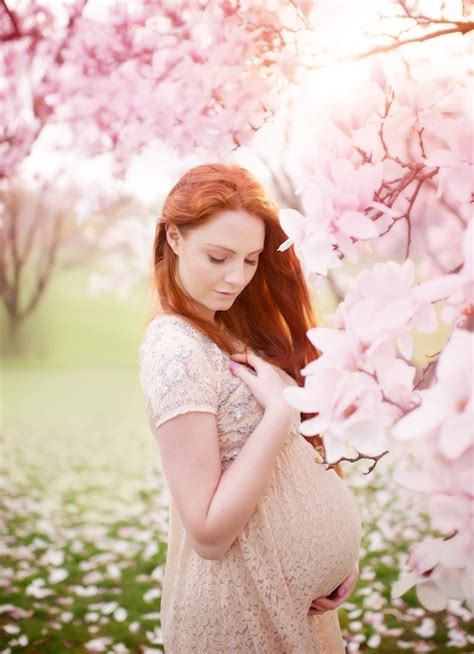 Itty Bitty Mini Maternity Session Amidst The Blossoms By Michael