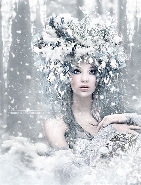 Winter Queen By Megan7 On Deviantart Snow Fairy Winter Fairy