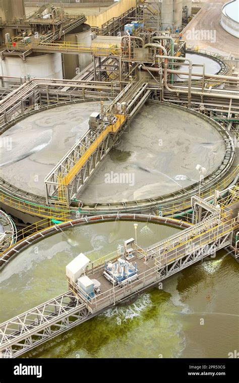 The Water Treatment Facility At A Copper Mine And Processing Plant