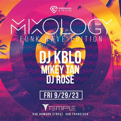 Mixology Tickets At Temple Nightclub In Sf By Temple Nightclub San