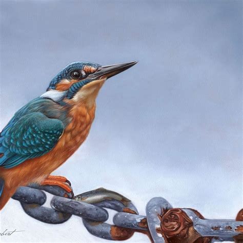 Kingfisher Oil Painting Done By My Uncle Rpainting