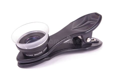 Clip on Macro Lens for Smartphone Camera Stock Photo - Image of ...