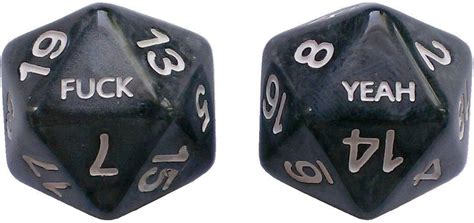 Fuck Yeah D Dice Set For DND Dungeons Dragons Amazon Ca Toys Games