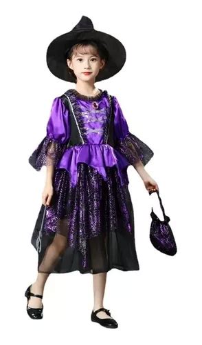 Disfraz De Bruja Halloween Con Estrella Brillante Para Ni As Mercadolibre