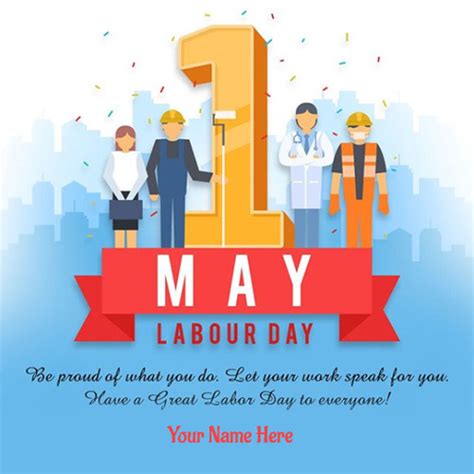 Happy Labour Day Greeting With Name