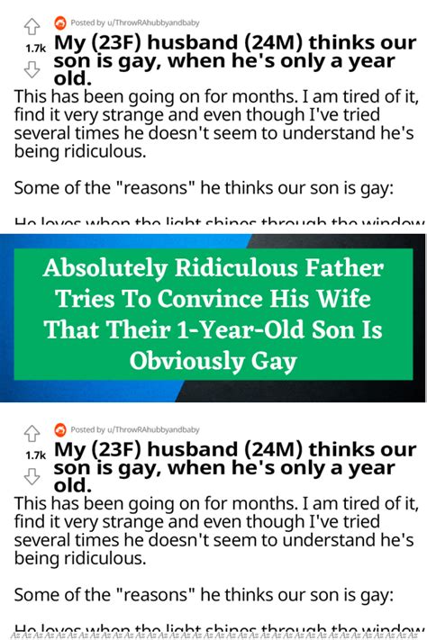 Absolutely Ridiculous Father Tries To Convince His Wife That Their 1