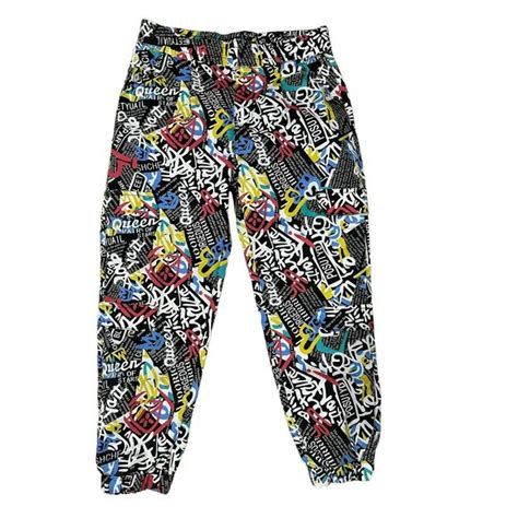 Vip Pants And Jumpsuits Vip Jogger Style Jeans Colorful Graffiti