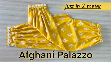 Afghani Palazzo Cutting And Stitching Afghani Trouser Pant Cutting