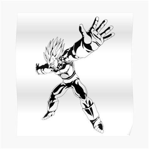 "Vegeta Final Flash" Poster for Sale by Callahanstyle | Redbubble