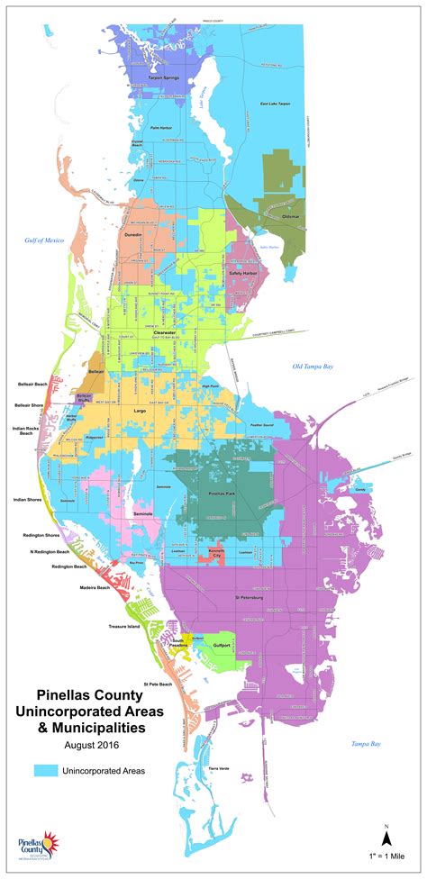 Pinellas County Map With Cities