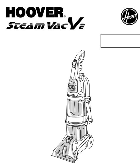 Hoover Vacuum Cleaner Steamvac V User Guide Manualsonline