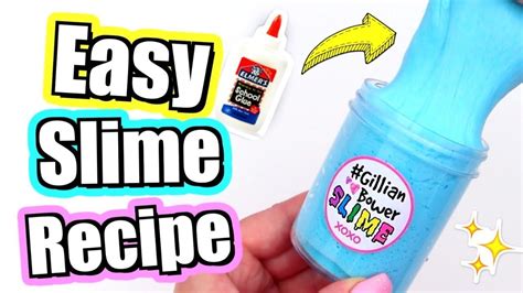 How To Make Slime For Beginners No Fail Easy Diy Slime Recipe Diy