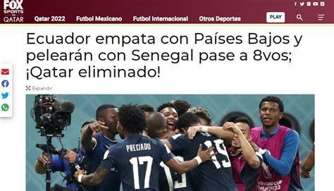 Así Reacciona La Prensa Internacional Al Partido Ecuador Vs Países