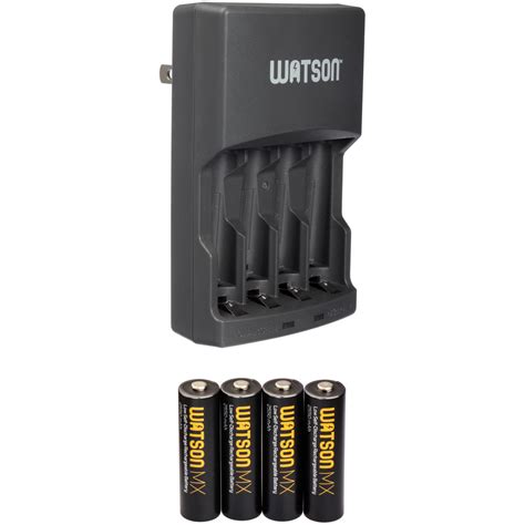 Watson Mx Aa Nimh Batteries And Hour Rapid Charger Kit B H