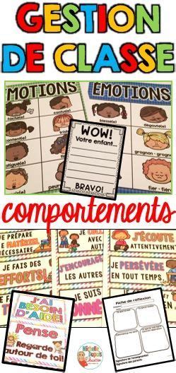 Gestion De Classe COMPORTEMENTS French Classroom Management Back To