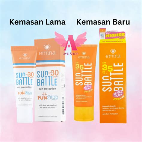 Jual Emina Sun Battle Spf 30 Pa Fun Size 23ml Shopee Indonesia