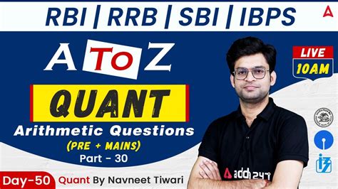 RRB RBI SBI IBPS A To Z Quant Pre Mains Arithmetic