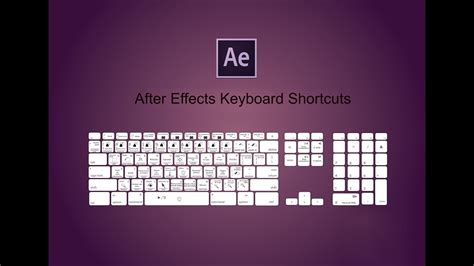 Adobe After Effects Basic Tutorial 2 8 Top 50 Keyboard Shortcuts