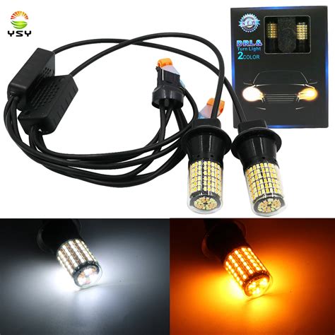 T20 7440 W21W LED Bulbs 3014 144smd Led CanBus No Error 1156 BA15S P21W