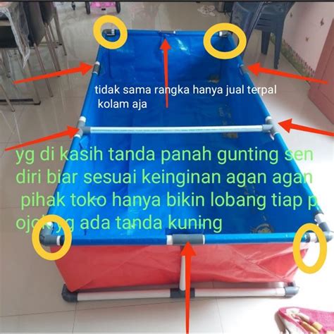 Jual TERPAL KOLAM IKAN UKURAN T 50 L 100 P 200 TIPE A12 KOREA Shopee