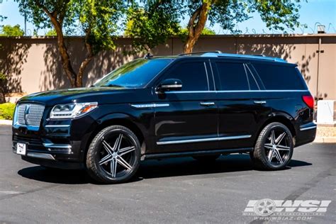 2019 Lincoln Navigator With 22 Vossen Hf6 2 In Matte Black Machined