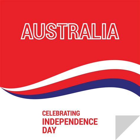 Australia Independence Day Card Vector Vector Art At Vecteezy