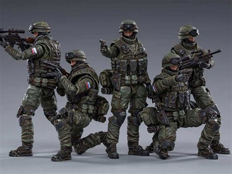 Russian Naval Infantry 1 18 Scale Figures Five Pack BY JOY TOY