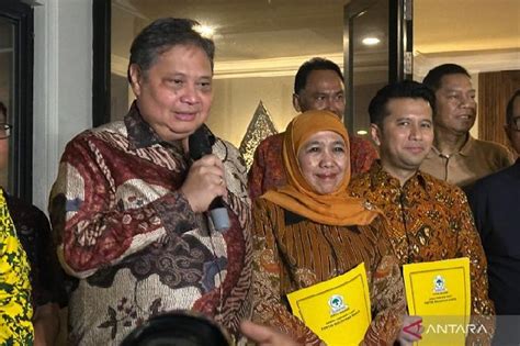 Setelah Diusung Golkar Khofifah Berharap Dukungan Gerindra Dan Pan Di