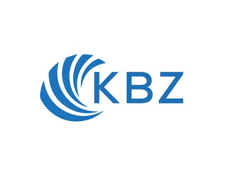 KBZ abstract business growth logo design on white background. KBZ ...