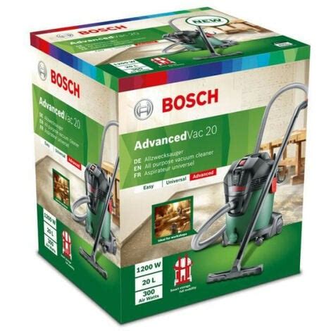 Aspirateur Eau Et Poussiere Bosch AdvancedVac 20 Avec Accessoires