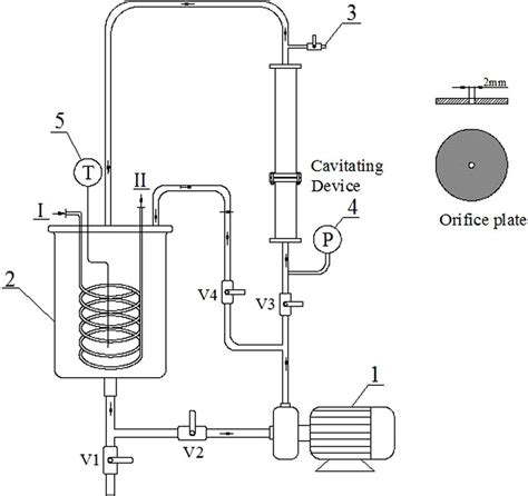 Schematic Representation Of Cavitation Device System Pum