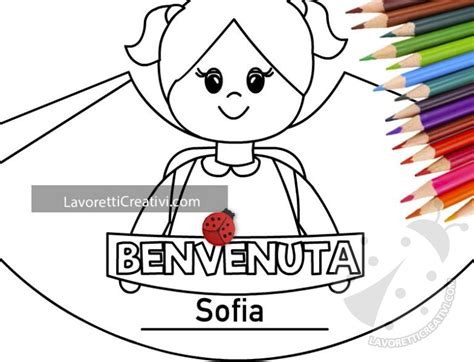 Accoglienza Segnaposto Con Bambina In D Lavoretti Creativi