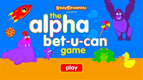 Toddler Games | Alphabet Game | KneeBouncers - YouTube