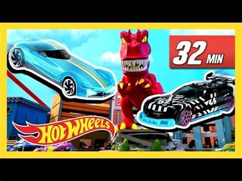 Salvando Hot Wheels City Do Dinossauros Gigantes Hot Wheels Portugu S Youtube Hot