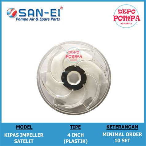 Jual Kipas Impeller Dan Guide Vane Pompa Air Satelit SAN EI 4 INCH