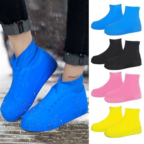 Botas De Chuva Prova Dwaterproof Gua Capa De Sapato Silicone Unisex