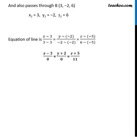 Question 1 Find Vector And Cartesian Equations Of Line