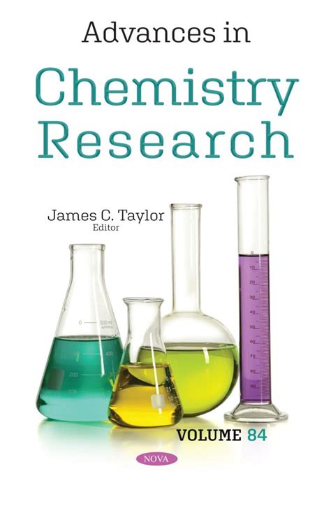 Advances In Chemistry Research Numbered Series Nova Science Publishers