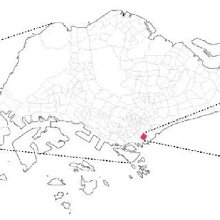 (a) Singapore in Southeast Asia; (b) the location of the case study in ...