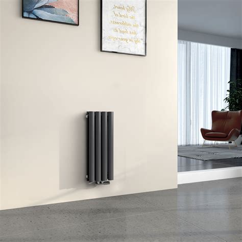 EMKE Radiateur Eau Chaude En Acier Tube Rond Radiateur Mural Anthracite